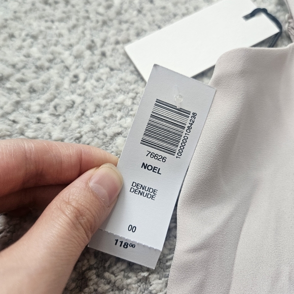 BABATON Noel Dress Denude Midi Wedding Coastal Contemporary Size 00 NWT Aritzia - Picture 4 of 11